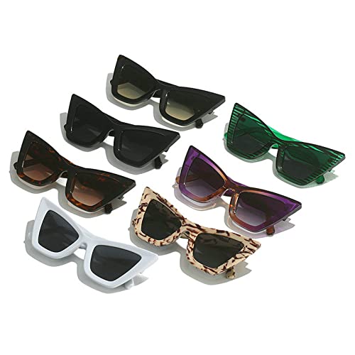 COTIA Trendy Cat Eye Sunglasses Vintage Oversized Cateye Style Square Sun Glasses for Women Men4