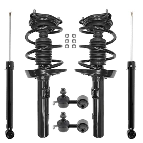Image of Detroit Axle - 6pc Suspension Kit for 16-20 Honda Civic 2 Front Struts with Coil Spring Rear Shock Absorbers Sway Bar Links 2016-20 Replacement