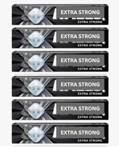Image of EXTRA STRONG, Clearing Menthol Original Flavour Cough Sweets 33.5g (pack of 6 bars) Soothing Sore Throat Relief Throat Lozenges – Maximum Strength Hard Boiled Sweets