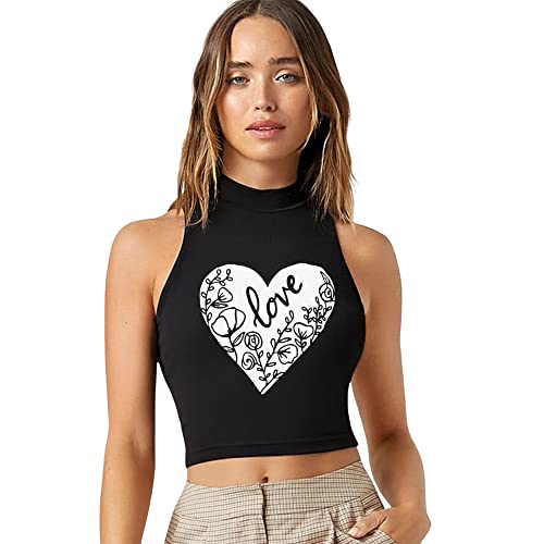 Image of Women's Solid Ribbed Crop Tank Top - Stylish Western Sleeveless Top for Girls