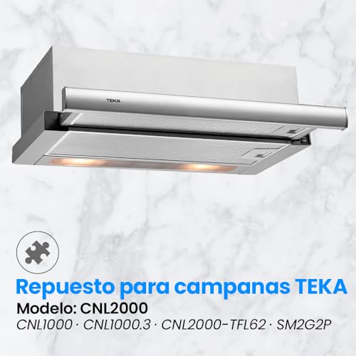 Miniatura 6 de Anakel Home Filtro Metálico Para Campana Extractora Teka 18,8x50cm 2 Uds. Cnl2000