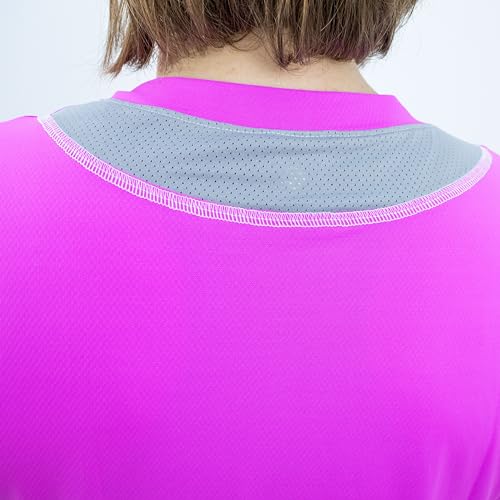 Camisa de Ciclismo Feminina Márcio May Light Plets/Cinza