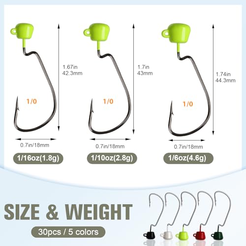 Ned Rig Fishing Kit With Jig Heads & Soft Crawfish Lures - Bass Fishing Terminal Tackle