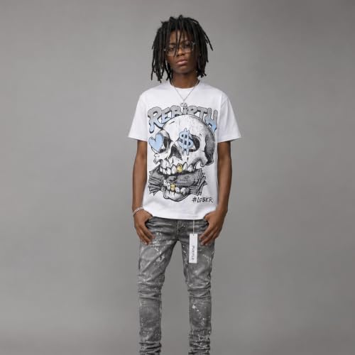 Image of DopeSkill Halloween Graphic Tee Streetwear Hip Hop Hypebeast Unisex T-Shirt Sneaker Colour Matching Shirts Spooky Graphic
