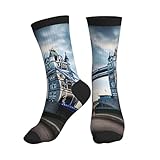 Diseño elegante para todas las estaciones: con vibrantes estampados de panel completo (no adecuados para detalles finos), estos calcetines unisex de moda son ligeros y transpirables, para primavera, verano, otoño e invierno, ideales como equipo deportivo, suministros de regreso a clases o regalos divertidos para atletas.
