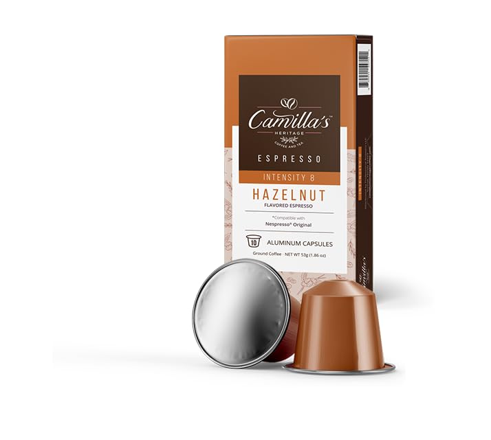 Miniatura 7 de Camilla's Heritage - Espresso con sabor a avellana, 60 cápsulas de espresso