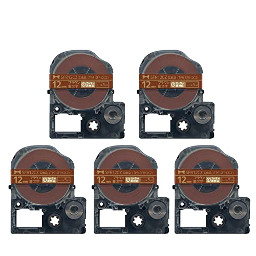 �L���O�W���p �e�v�� PRO �݊� �e�[�v�J�[�g���b�W SFR12CZ 12mm ���{�� 5�Z�b�g �u���E���e�[�v ������