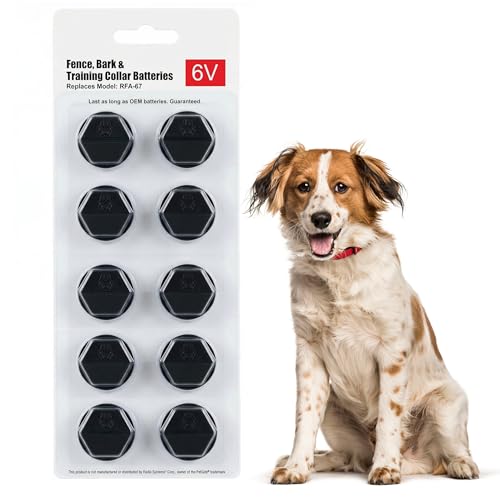 Long Lasting Japanese Powered Battery for All Fence Collars That Use Model RFA-67 (10 Pack)