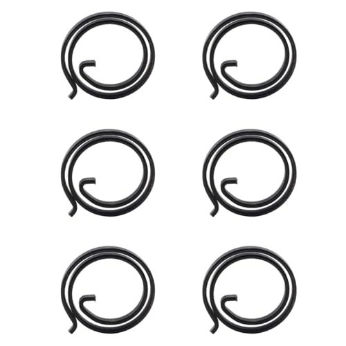 Voyoo Juego de reparación de resortes de manija de Puerta, 6 Unidades, 2 giros, 3 mm de Grosor, muelles de Puerta de Bobina para Puertas Interiores