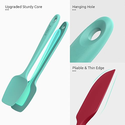Image of U-Taste Silicone Spatula Set 600F High Heat Resistant, 4-Pcs, Multicolor