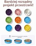 LE TAUCI Miski dla psów z powolnym karmieniem ceramiczne, miska do wolnego karmienia 1,5 szklanki dla małych i średnich ras, puzzle miska do karmienia psa dla szybkiego jadłożera, kolor niebieski