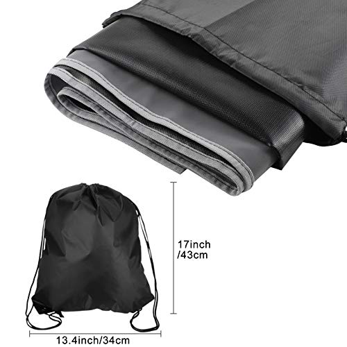 Square Fire Pit Mat Fire Pit Deck Protector BBQ Grill Mat with Storage Bag on Grass to Protect Your Deck, Patio, Lawn...