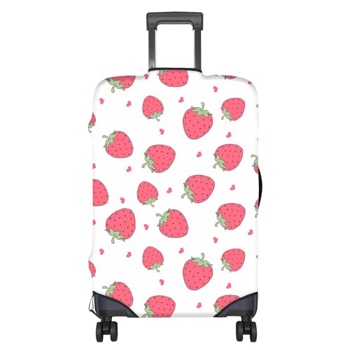 BHAHB Luggage Suitcase Cover Protector Luggage Elastic Washable Baggage Covers Cute Aesthetic for Unisex Women Travel Trip S(19-21 inch)-Strawberry by BHAHB - Used condition - CA$9.31