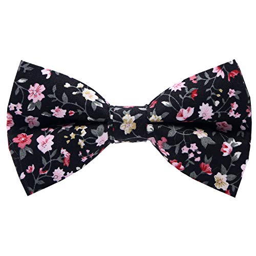 Mumusung Men's Flower Core Solid Bowtie #TOP4