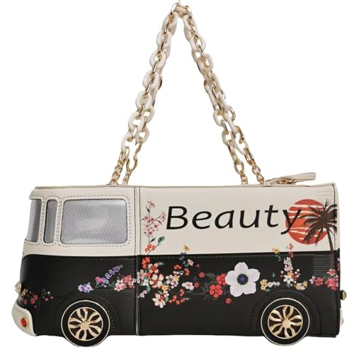 Women PU Leather Fun Weird Crossbody Shoulder Bag Handbag Unique Novelty Car Shaped Purse2
