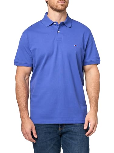 Image of Tommy Hilfiger Men's Short Sleeve Polo Shirts in Regular Fit With Stretch and Organic Pique Cotton