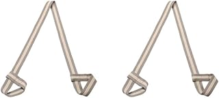 Timcryxient Cinta elástica de algodón para esterilla de yoga, pilates, fitness, color azul y blanco, 150 x 8 cm