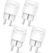 Alexa Socket Mini Antela WLAN Socket with Current Measurement Compatible with Google Home, Smart Lif...