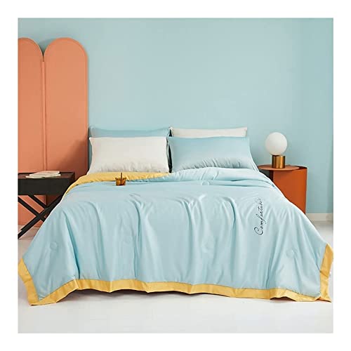 ZKDY Colcha Fresca de Verano Manta de inserción de edredón Suave y Transpirable, edredón Delgado de sofá Fresco, edredón de Verano Ligero y Ligero Manta de Verano (Color : A, Size : 180x220cm) Cover