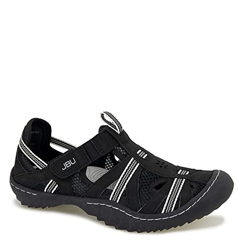 Jbu By Jambu Women's Regional Water Ready Oxford Flat, Black/White, 10 #TOP4