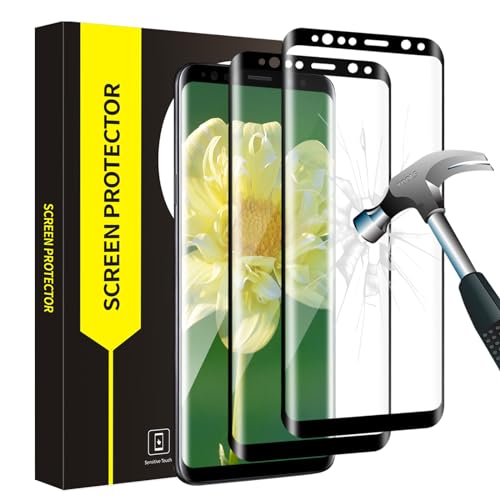 Bodyguard Verre Trempé pour Samsung Galaxy S9, 9H Dureté, pas de bulles, 3D plein écran, Dureté 9H, Haute Sensibilité protection écran, sans bulles,...