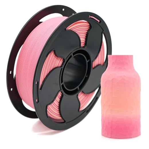 Matte Gradient Rainbow Spring 1.75mm PLA Filament for 3D Printer High Speed 500mm/s, 1kg (2.2lbs) Spool 3D Printing PLA Filament Rod Fit Most FDM Printer Perfectly Hide The Layer Line