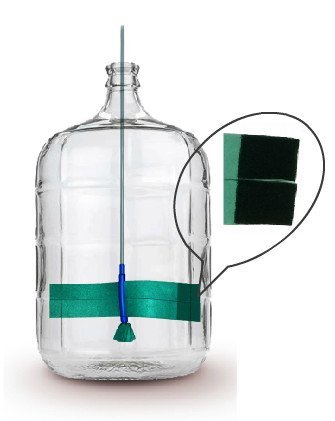 9 x 0.5 x 28 in. Carboy Scrubber