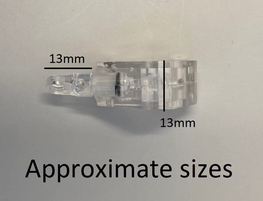 Venetian Tilter for 4mm Square shaped tilt rod, white gear, 25mm blind (VN1007), 1W x 4H cm - Image 4