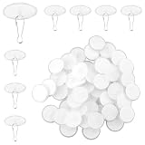 44 ganci da soffitto autoadesivi, trasparenti, autoadesivi, per soffitto, per camera da letto, cucina, parete, decorazione natalizia