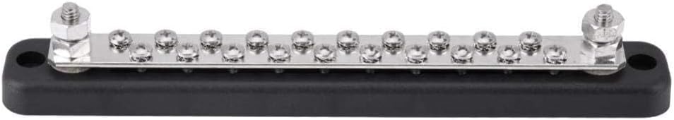 Bus Bar Terminal, 20 Position 2 Stud Bus Bar Electric Terminal Junction Block AC 130A 150A
