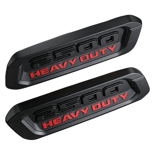 2PCS 2500 Heavy Duty Hood Emblem and Badge Left Right Side Compatible with 2019-2024 Ram DT 2500 68362211AB 68362212AB by CDIYTOOL - Used condition - US$28.25