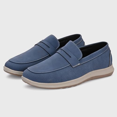 Image of Centrino Commute Loafers for Man | Shoes for Men Stylish | Casual Slip-On Lightweight Moccasins | Cushioned Insole | Comfortable Hand-Stitched Design | Mens Loafer Shoes for Office & Daily Travel Wear (8101)
