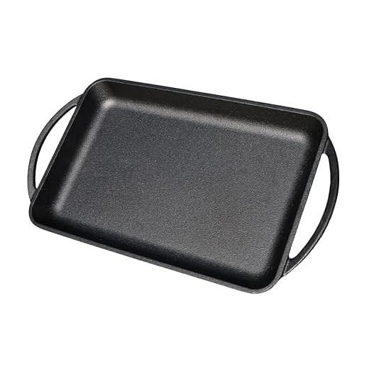 Kitchenbear - Grillplatte aus Gusseisen inkl. Silikonmatte - geeignet für Induktion, Gas, Ceran, Backofen, Grill und offenes Feuer (Taste)
