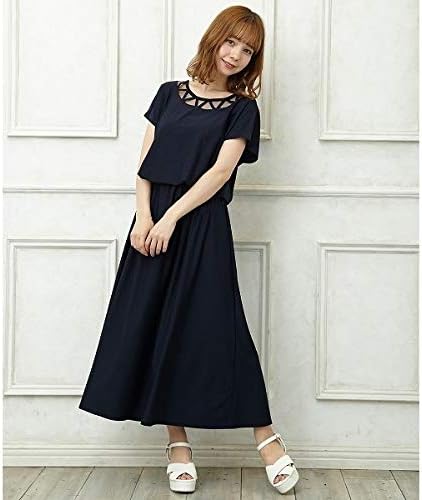 Amazon Co Jp イング Ingni デコルテシアーワンピース コン M 服 ファッション小物