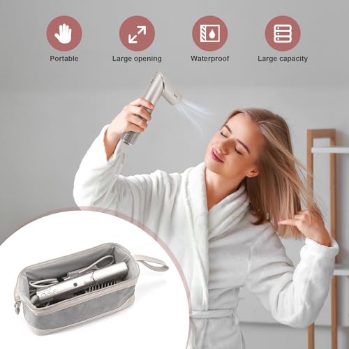 Buwico Travel Case for Dyson/Shark Flexstyle Hair Styler - Travel Pouch for Complete Styler and Attachments (Patent Pending)