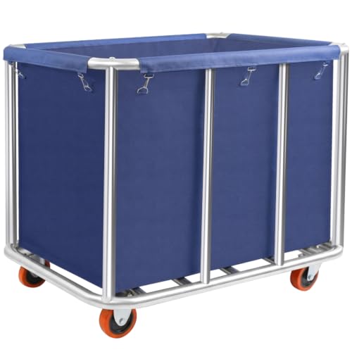 420L Heavy-Duty Commercial Rolling Laundry Cart