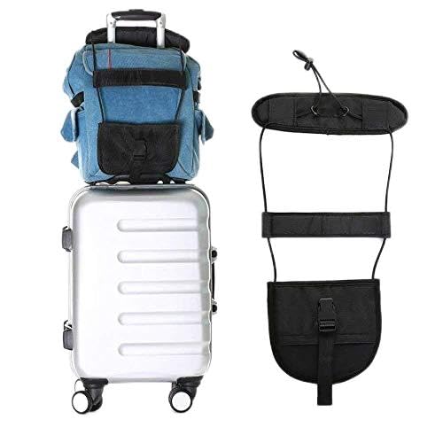 MOSHTU Travel Supply Adjustable Luggage Carry Strap Belt Suitcase on Bungee-image-2