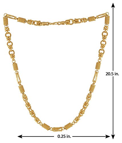 Onnet 1 Gram Gold Plated Designer Chain 
