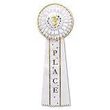 Beistle RD12 3rd Place Deluxe Rosette, 41/2 by 131/2-Inch