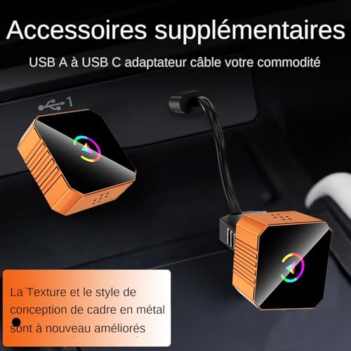 Adaptateurs sans fil pour voiture et convertisseur auto intelligent compact - 4