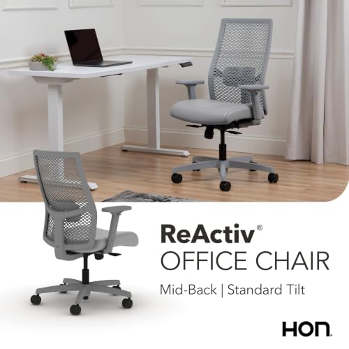 Image of HON Ignition 2.0 ReActiv Ergonomic Office Chair, Lumbar Support, Steel