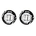 cciyu 4 Pack Blue 3-3014SMD T4/T4.2 Neo Wedge LED Light Bulbs Fit 1997-2007 For Jeep TJ For Cherokee Wrangler Liberty