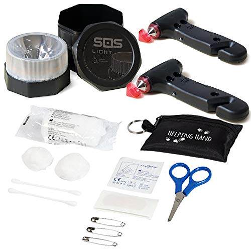 Gemcore S.O.S. Light Baliza Luminosa V16 2 Martillos De Seguridad, Portátil De Emergencia, Para Coche: Rompeventanas Y Cortador De Cinturón De Seguridad Regalo, Funda Llavero Con Primeros Auxilios Gemcore S.O.S. Light Baliza Luminosa V16 2 Martillos De Seguridad, Portátil De Emergencia, Para Coche: Rompeventanas Y Cortador De Cinturón De Seguridad Regalo, Funda Llavero Con Primeros Auxilios