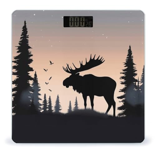 Báscula digital de baño con pantalla LCD y diseño semicircular miniatura 1