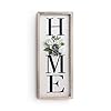 Besuerte home sign wall decor modern farmhouse hanging wall art plaque gallery with felt flower for letter o for living room entry dining room decor rustic brown  urban country home decor