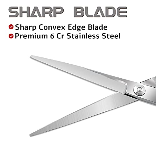 Linkshänder Friseurschere Haarschere, Fcysy Professionelle Scharfe Linkshänder Haarschneideschere, 6 Zoll Frisör Schere, Friseur Scheren Profi Salon Haar Scheren für Damen Herren Kinder