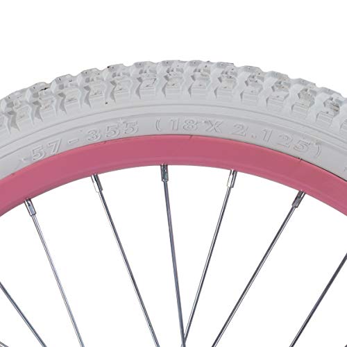 Image of JOYSTAR 12 14 16 18 20 Inch Kids Bike Front Wheels Replacement Bicycle Wheels with 12-20 Inch Solid Air Rubber Tire & Inner Tube Don't Fit Huffy Bike Black & White