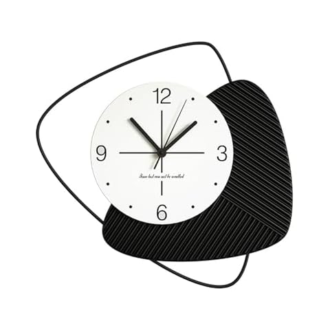 HYEIOL Large Wall Clocks for Living Room Decor Silent Modern Wall Clocks Wall Clock Battery Operated Non Ticking Black Decorative Wall Clock for Living Room,Kitchen,Home,Bathroom,Bedroom Wall Decor Cover