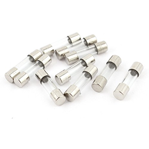 sourcing map 10 Stk Schnelle durch Schlag Glas Sicherung 5x20mm 250V 80mA 0,08A