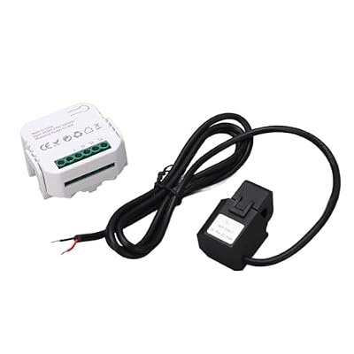 Fafeicy Smart WiFi Electricity Meter with Clamp, 80A Power Consumption Monitor, Remote Control, Overload Protection, Energy Management, Black